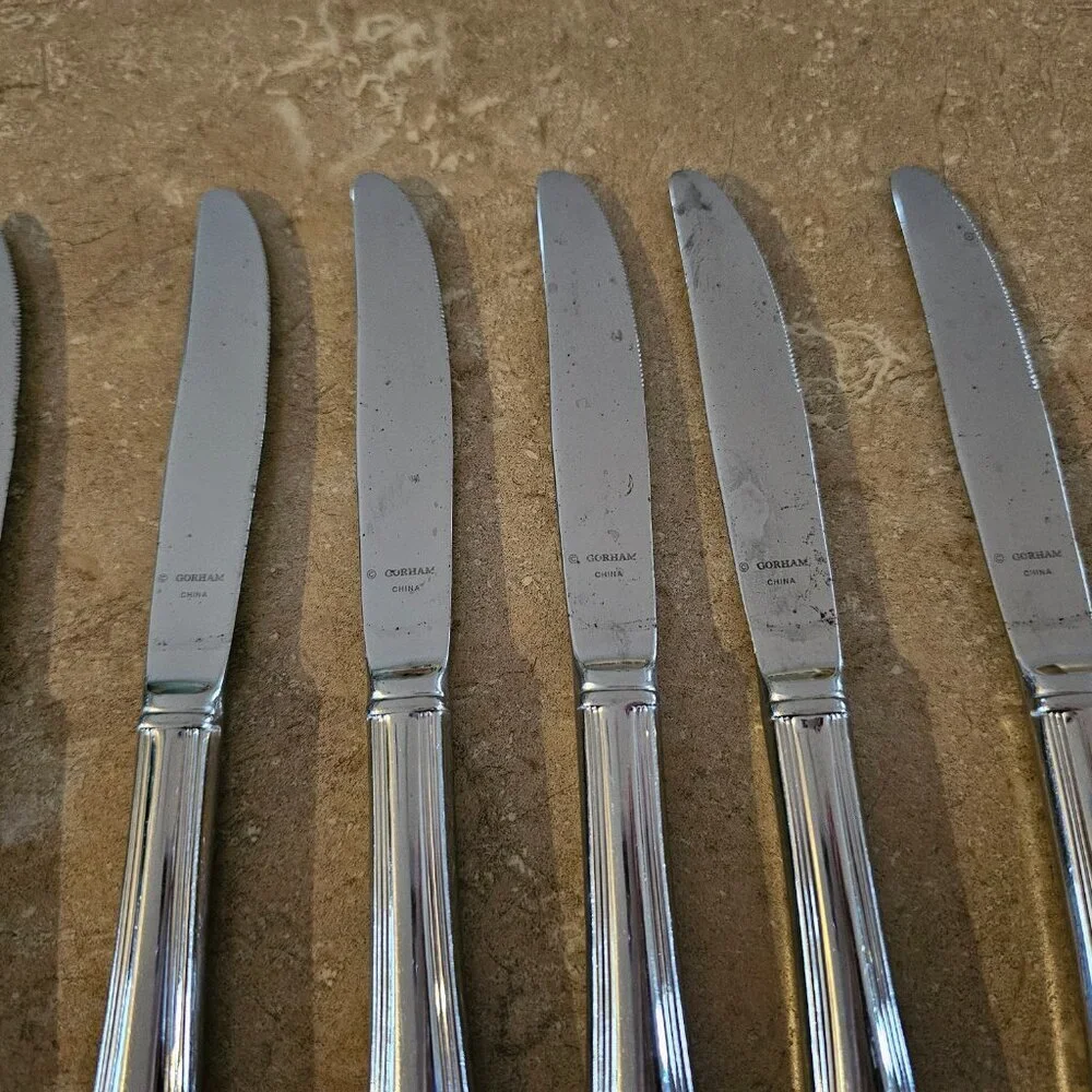 Lot of 6 Gorham WINFIELD Dinner Knives 9